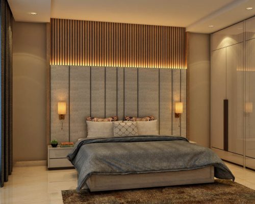 Sleek & simple cupboard design that blends in with the walls - Beautiful Homes